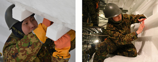 Illustration for article titled The Japanese Military Is Great at Snow Sculptures